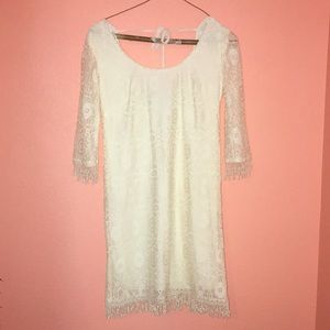 Southern Cream Dress- Dillard’s